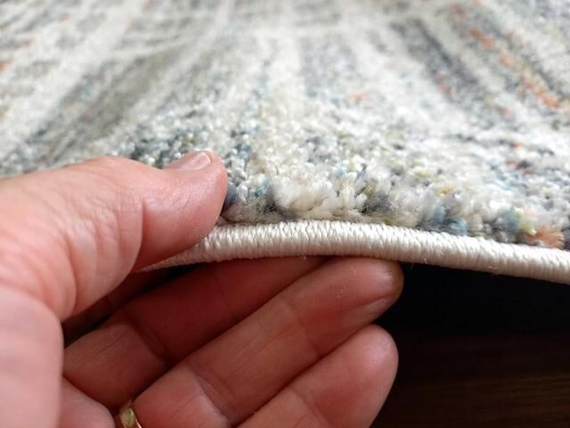 Rome Cream Blue 14mm Thick Modern Design Floor Area Rugs
