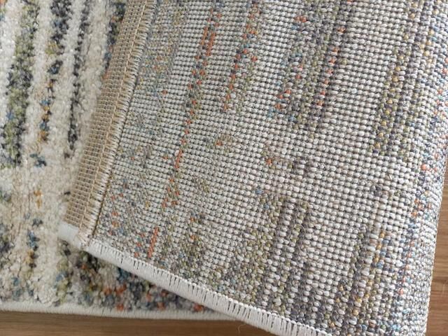 Rome Cream Blue 14mm Thick Modern Design Floor Area Rugs