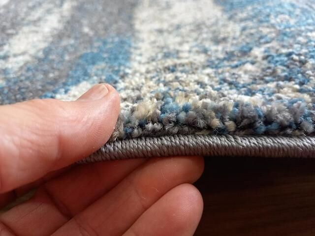 Rome Dark Grey Dark Blue 14mm Thick Modern Design Floor Area Rugs