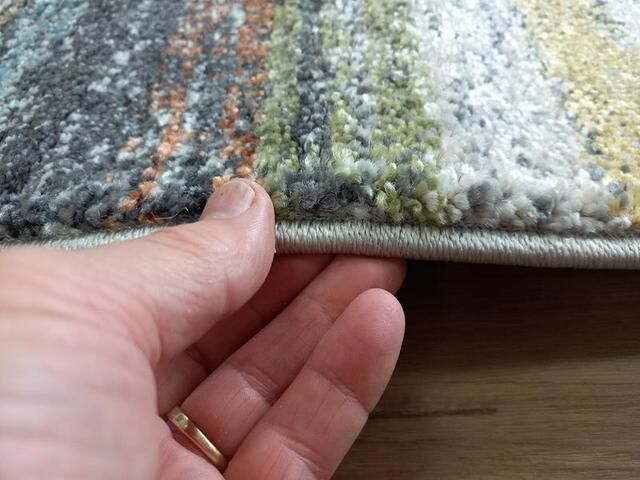 Rome Dark Grey Green 14mm Thick Modern Design Floor Area Rugs