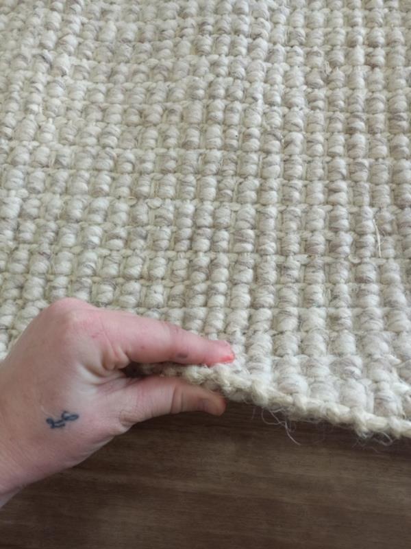 Natural Fiber Wool & Jute 11mm Thick Flat-weave Artisan Beach Floor Rug