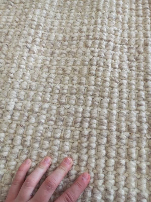 Natural Fiber Wool & Jute 11mm Thick Flat-weave Artisan Beach Floor Rug