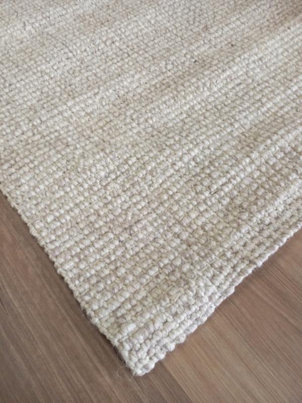 Natural Fiber Wool & Jute 11mm Thick Flat-weave Artisan Beach Floor Rug