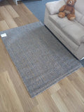 Natural Fiber Wool & Jute 11mm Thick Flat-weave Artisan Grey Floor Rug