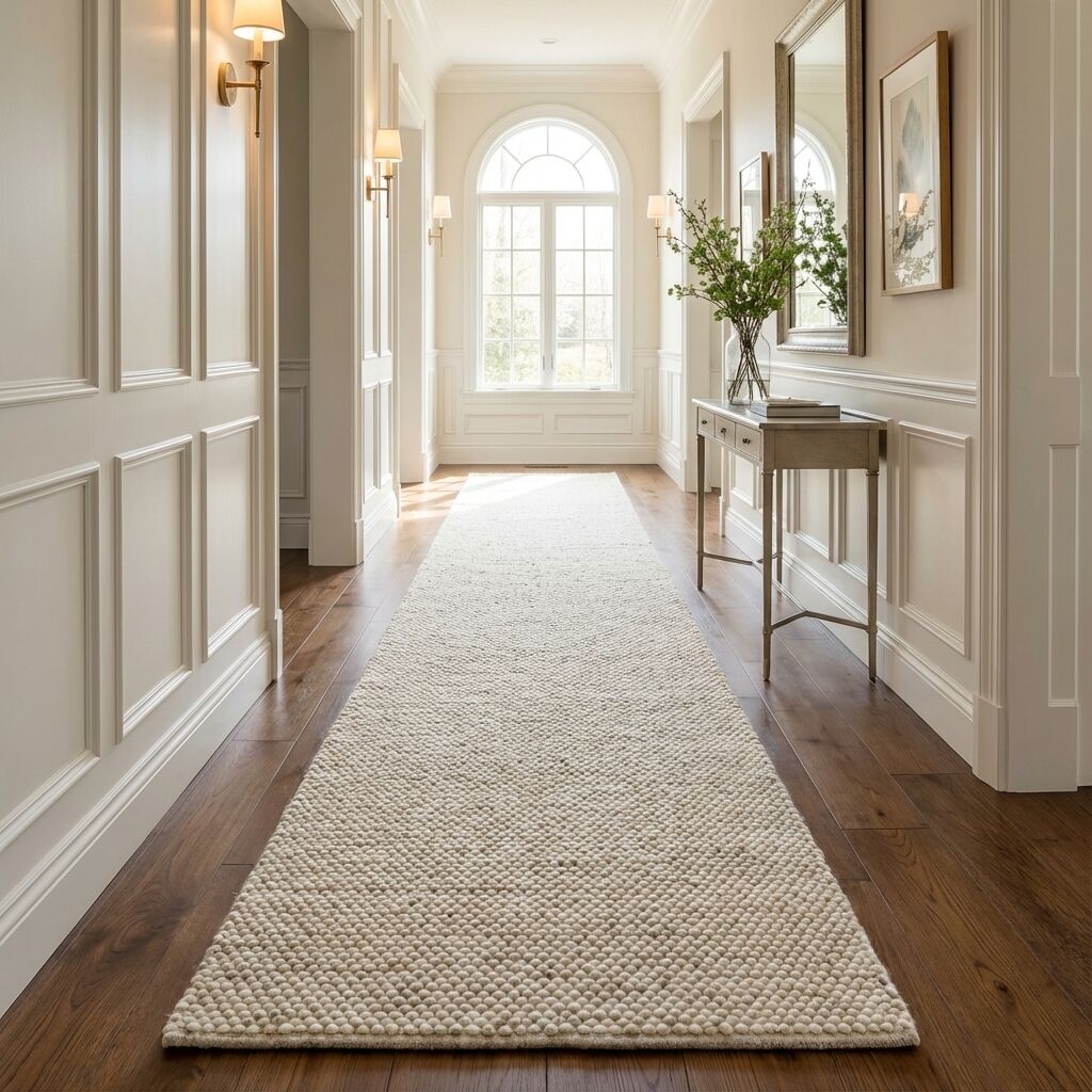 Clearance Wool Hall Runner Elements Opalescent