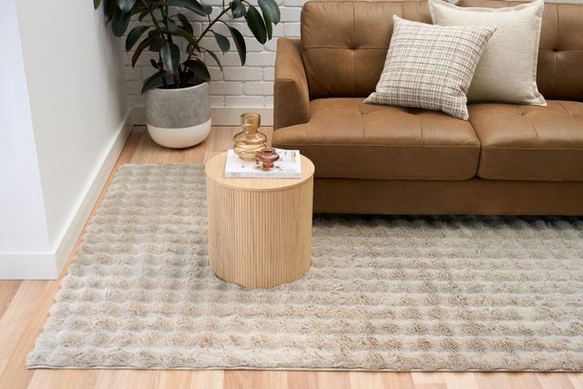 Super Soft Bubbly High Low Luxury Light Beige Area Floor Rugs 25mm Thick