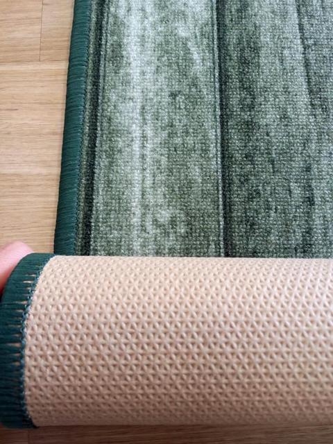 Clearance Rubber Back Hall Runner Green Rama 67cm Wide
