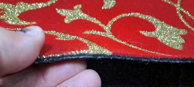 Event Wedding Riviera Red Gold Shimmer Carpet Runner 100cm x 20m Roll Bulk Order