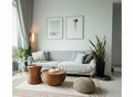 Super Soft Feel Fibers Cream Greek Key Delight 9mm Thick Floor Area Rugs