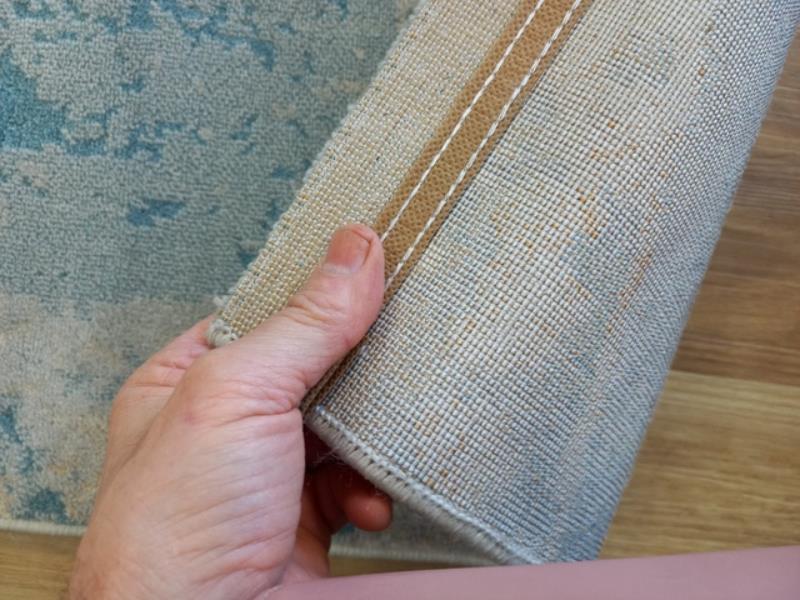 Super Soft Feel Fibers Marble Blue Brown Delight 9mm Thick Abstract Floor Area Rugs