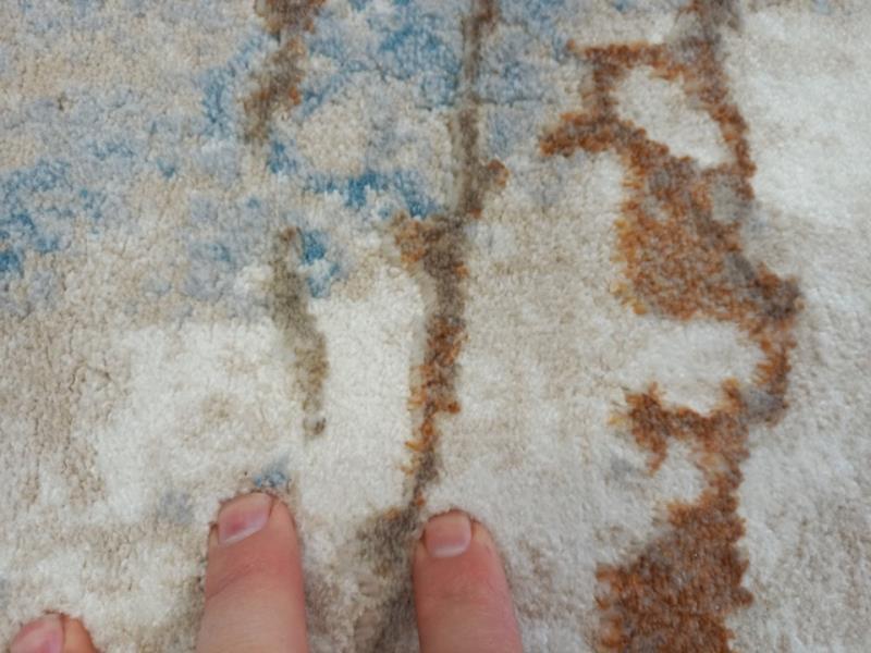 Super Soft Feel Fibers Marble Blue Brown Delight 9mm Thick Abstract Floor Area Rugs