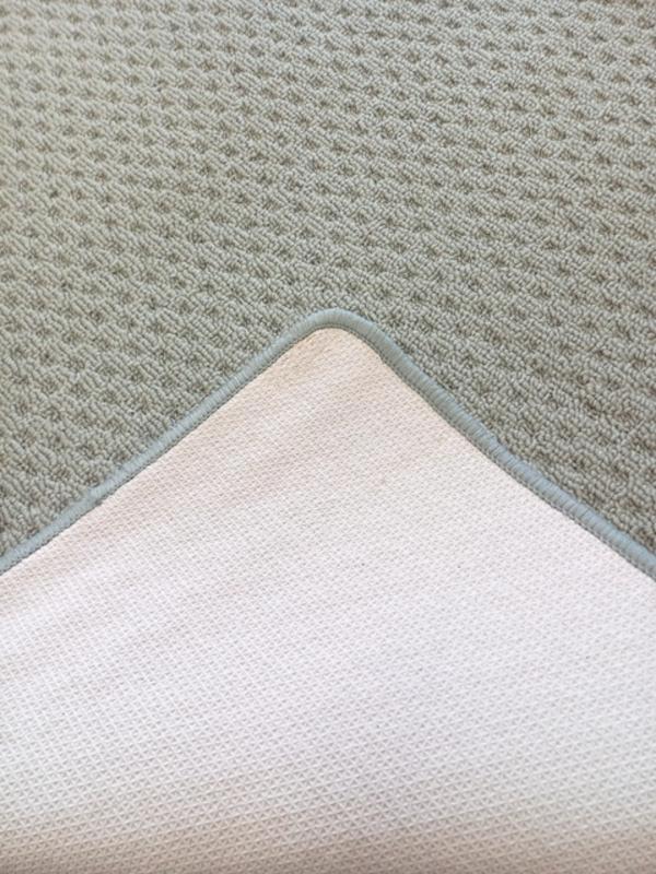 Clearance Carpet Hall Runner 80cm wide Plain Silver Grey Rubber Backed End of Rolls