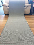 Clearance Carpet Hall Runner 80cm wide Plain Silver Grey Rubber Backed End of Rolls
