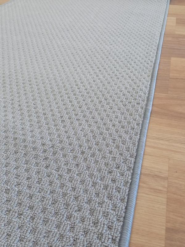 Clearance Carpet Hall Runner 80cm wide Plain Silver Grey Rubber Backed End of Rolls