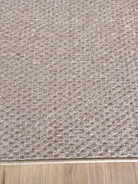 Clearance Carpet Hall Runner 80cm wide Plain Taupe Rubber Backed