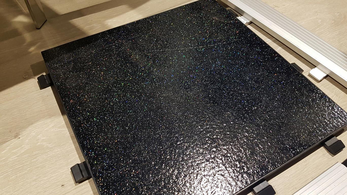 Portable Dance Floor Black Tiles